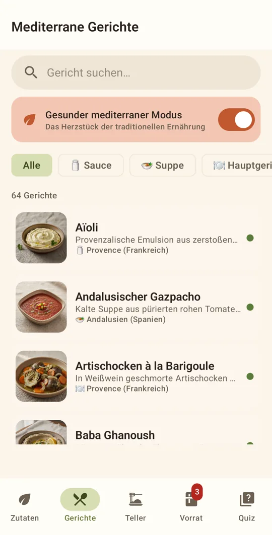 88 traditionelle Gerichte · MezzoMedi