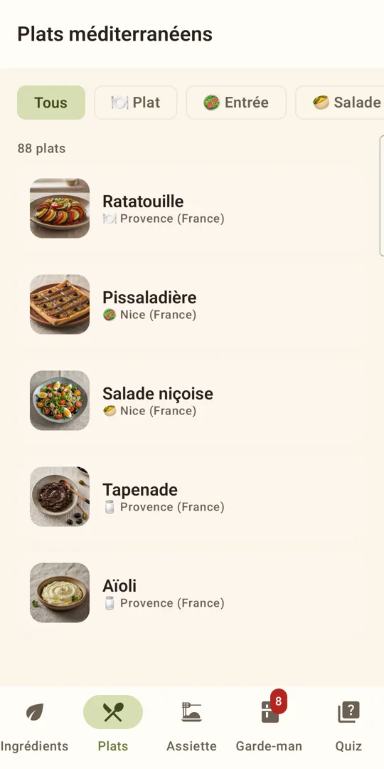 88 plats traditionnels · MezzoMedi