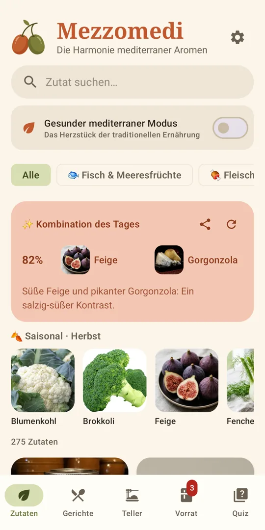 App-Ansicht von MezzoMedi