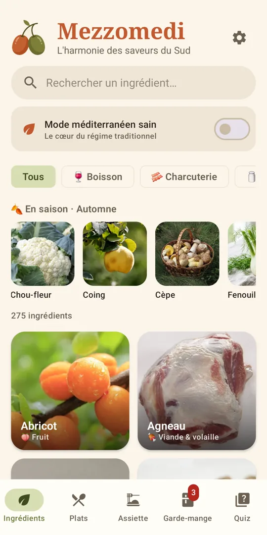 Écran de l’application MezzoMedi